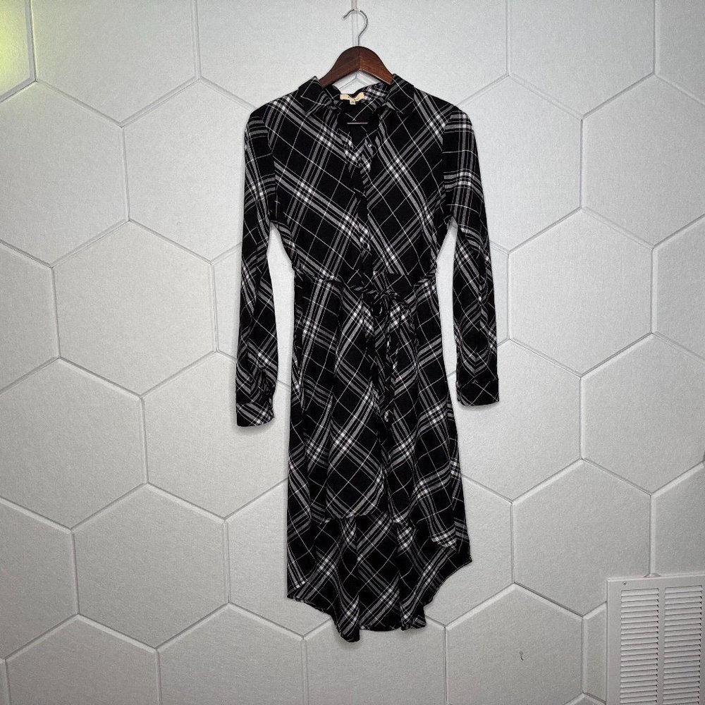 Love Notes Black and White Plaid Dress - Women's Medium